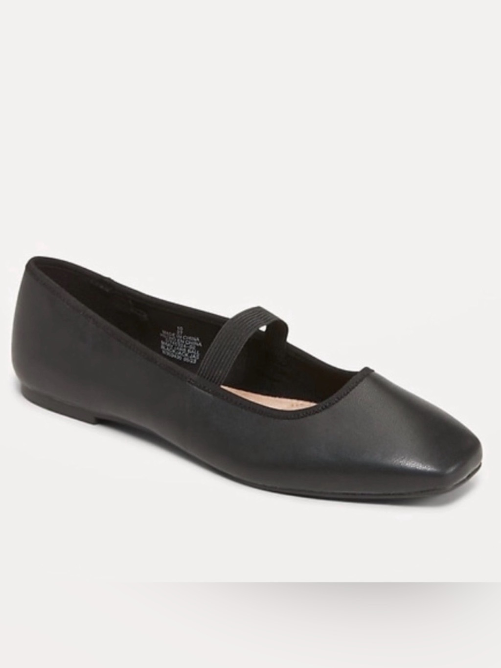 Old Navy Black Square-Toe Mary Jane Flats